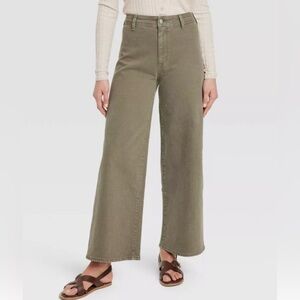 NWT! Universal Thread Olive High Rise Sailor Jeans — Olive Green, 17